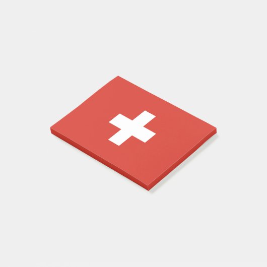 Zwitserse vlag post-it® notes (Schuin)