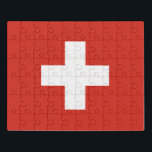 Zwitserse vlag puzzel<br><div class="desc">Meer producten: www.zazzle.com/wowsmiley</div>