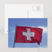 Zwitserse vlag RF) Briefkaart (Voorkant / Achterkant)