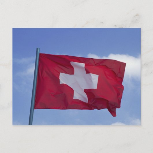 Zwitserse vlag RF) Briefkaart (Voorkant)
