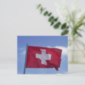 Zwitserse vlag RF) Briefkaart (Staand voorkant)