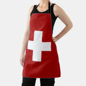 Zwitserse vlag schort (Insitu)
