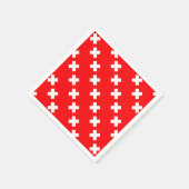 Zwitserse vlag servetten (Hoek)