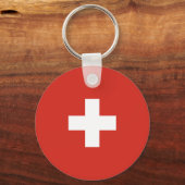 Zwitserse vlag sleutelhanger (Voorkant)