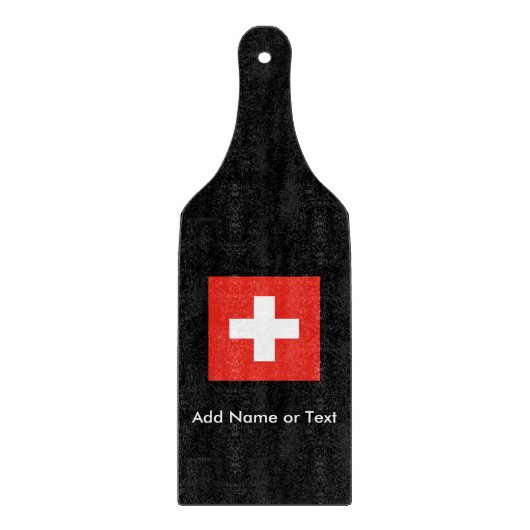 Zwitserse vlag snijplank (Voorkant)