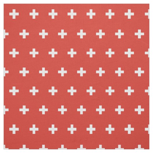 Zwitserse vlag stof (Swatch)