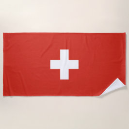 Zwitserse vlag strandlaken