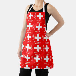 Zwitserse vlag Suisse Schweiz Svizzera Schort