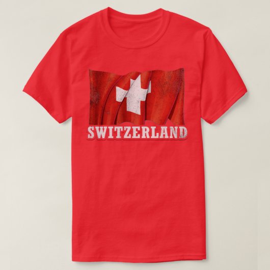 Zwitserse vlag t-shirt (Design voorkant)