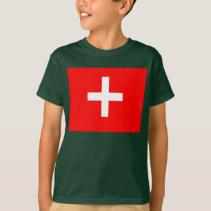 Zwitserse vlag t-shirt