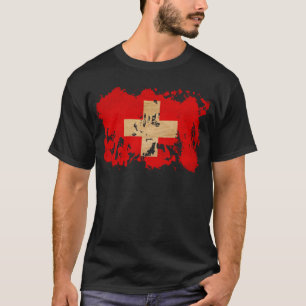 Zwitserse vlag t-shirt