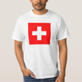 Zwitserse vlag t-shirt (Voorkant)
