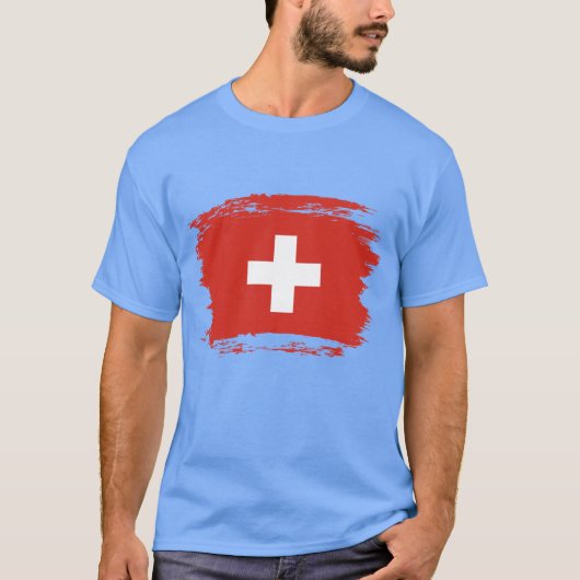 Zwitserse vlag t-shirt (Voorkant)