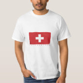 Zwitserse vlag t-shirt (Voorkant)