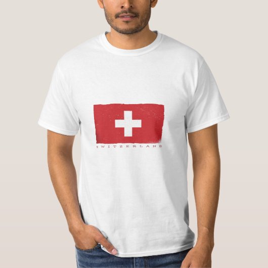 Zwitserse vlag t-shirt (Voorkant)