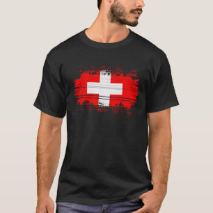 Zwitserse vlag t-shirt