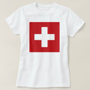 Zwitserse vlag t-shirt