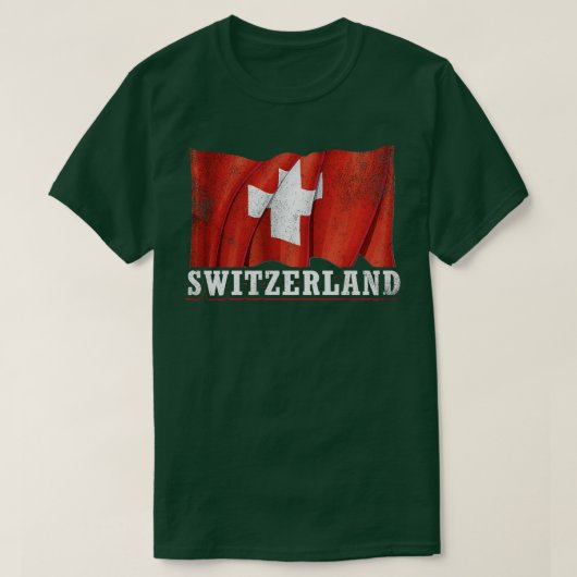 Zwitserse vlag t-shirt (Design voorkant)