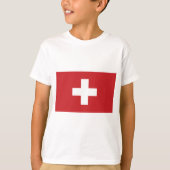 Zwitserse vlag t-shirt (Voorkant)