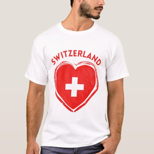 Zwitserse vlag t-shirt (Voorkant)