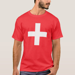 zwitserse vlag t-shirt
