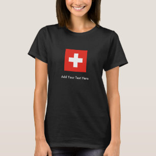 Zwitserse vlag t-shirt