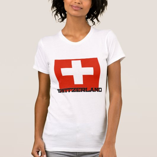 Zwitserse vlag t-shirt (Voorkant)