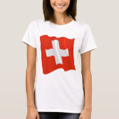 Zwitserse vlag T-Shirt (Voorkant)
