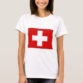 Zwitserse vlag T-shirts en cadeaus (Voorkant)
