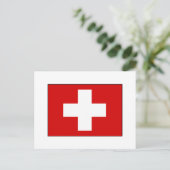 Zwitserse vlag T-shirts en cadeaus Briefkaart (Staand voorkant)