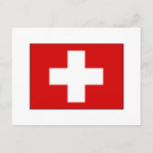 Zwitserse vlag T-shirts en cadeaus Briefkaart (Voorkant)