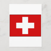 Zwitserse vlag T-shirts en cadeaus Briefkaart (Voorkant)