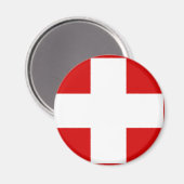 Zwitserse vlag T-shirts en cadeaus Magneet (Voorkant / Achterkant)