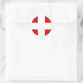 Zwitserse vlag T-shirts en cadeaus Ronde Sticker (Tas)