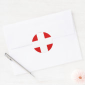 Zwitserse vlag T-shirts en cadeaus Ronde Sticker (Envelop)