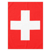 Zwitserse vlag Tablecloth (wit kruis rood) Tafelkleed (Voorkant)