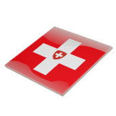 Zwitserse vlag tegeltje (Zijkant)