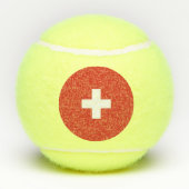 Zwitserse vlag tennisballen (Achterkant)