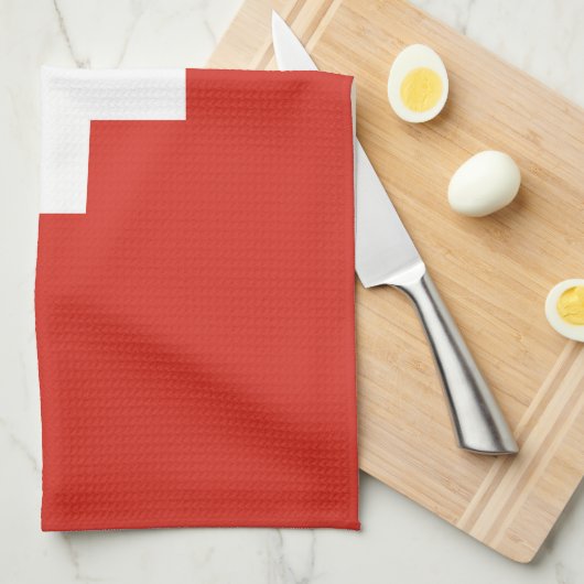 Zwitserse vlag theedoek (Quarter Fold)