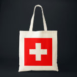 Zwitserse vlag tote bag<br><div class="desc">Zwitserse vlag</div>