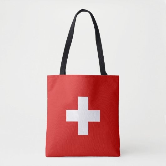Zwitserse vlag tote bag (Voorkant)
