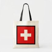 Zwitserse vlag tote bag (Voorkant)