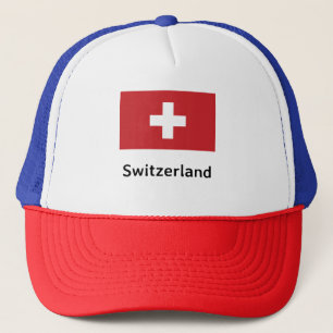 Zwitserse vlag trucker pet