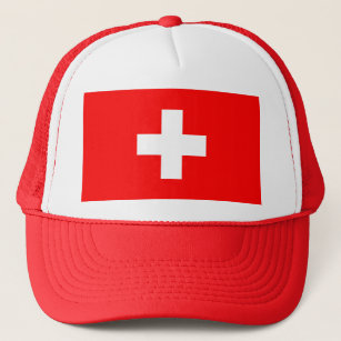 Zwitserse vlag trucker pet