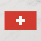 Zwitserse vlag visitekaartje (Voorkant)