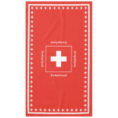 Zwitserse vlag - vlag van Zwitserland Tafelkleed (Voorkant)