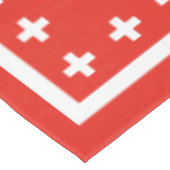 Zwitserse vlag - vlag van Zwitserland Tafelkleed (Gekanteld)