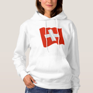 Zwitserse vlag Womens Hoodie