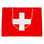 Zwitserse vlag (Zwitserland) Groot Cadeauzakje (Voorkant)
