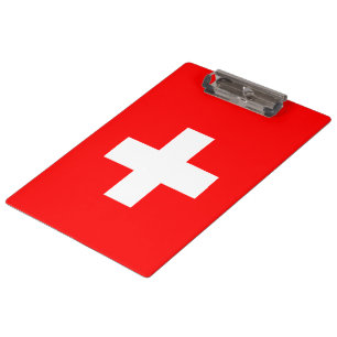 Zwitserse vlag (Zwitserland) Klembord